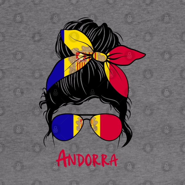 Andorra girl, Proud Flag, Andorra gift heritage, Andorran girlFriend by JayD World